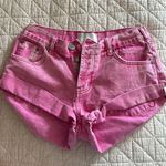 One Teaspoon Pink Denim Shorts Photo 0