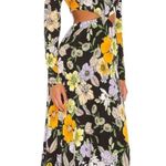 AFRM NEW Assi Floral Cutout Detail Long Sleeve Knit Dress Black Size M Photo 1
