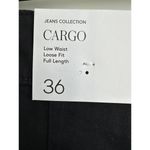 Mango  100% Cotton Pocket Cargo Jeans Pants Charcoal NWT Size 4/S Photo 5