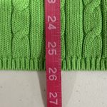 Talbots  Lime‎ Green Short Sleeve Cable Knit Sweater Women's Size Large Photo 7