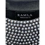 Ramla The Rockstar Handmade Silver and Black Studded Mosaic Bag NEW Photo 4