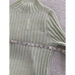 Madewell Alpaca Blend Harry Sheer Mock Neck Sweater Light Heather Green Size M Photo 5