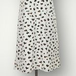 Persifor Carter Dress Small White Black Leopard Print Short Sleeve Pockets Retro Photo 5