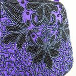 Vintage Purple Beautiful Beaded Stitch Mini Bag Purse Photo 1