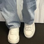 Soda White Vegan Leather Lace Up Sneaker Photo 2