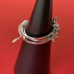 Bomb Party RBP6134 “Kindred Souls” Smokey Topaz CZ on Rhodium Sz 8 Halo Ring NWT Photo 1