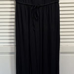 J.Crew Black Dress Strapless Size Medium White Trim Tie Waist Flowy Soft Photo 0