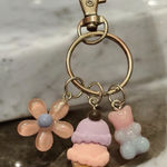 Cute Ice Cream and Flower Keychain Pink Photo 0