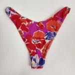 l*space L* Cabana Bitsy Bikini Bottom in Orange Floral Size XS Photo 1