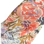 Ralph Lauren  Sheer Smocked Waist Dress Womens Size 4 Floral Tie Neck See Through Photo 9