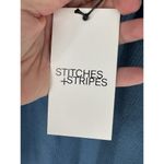 Revolve Stitches & Stripes Eva Half Zip Ribbed Sweater‎ Sweatshirt Size XL Blue Photo 6