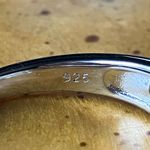 Natural Aquamarine Sterling Silver Ring Size 9.75 Photo 5