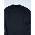 Varley  Eton Sweat Peached Sweatshirt Mock Neck Zipper Detail Black XSmall Photo 13