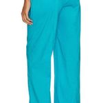 Lovers + Friends Cerulean Blue Wide Leg Pants MEDIUM Baggy Beach Cotton $158 NEW Photo 2
