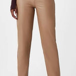 Spanx  Leather Like Straight Leg Tan Pants Photo 0