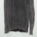 Free People Half Moon Bay Washed Grey Charcoal Oversized Pullover Sweater NWT S Photo 4