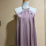 KAUFMANFRANCO Violet Purple Flowy Halter Maxi Dress SMALL Photo 3