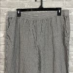 Old Navy High Rise Grey Striped Linen Wide Leg Pants Photo 1