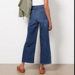 MOTHER The Major Zip Flood Wide Leg Jeans In Electric Souvenir Size 28 Blue Photo 1