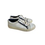 Tory Burch Sport White Leather Ruffle Sneakers Size 6.5 Photo 2
