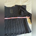 ZARA Elegant Black Lace Blouse Photo 4