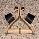 DV by Dolce Vit Dolce Vita Black Stella Frans Leather Toe Loop Heeled Sandals Photo 8