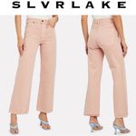 SLVRLAKE Grace Ankle Cropped Dusty Pink Women’s Flare Wide Leg Jeans Size 24 Photo 1