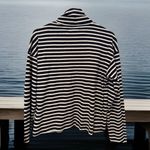 Madewell Rivet & Thread Striped Boxy LA Crop Quality Turtleneck Made In USA -L Photo 4