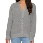 Hudson Womens Silver Grey  Buttondown Cotton Cardigan Size: L - NWT Photo 0