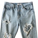 Levi's Levi’s Premium Wedgie Fit Icon High Rise Ripped Straight Jean Light Wash Size 29 Photo 1