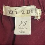 Miami Women’s‎  Off Shoulder Tie Sleeve Crop Top Burgundy Size XS Photo 6