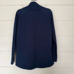 Athleta Women’s Small Navy Blue Cozy Karma Assymetrical Pullover Sweatshirt Photo 4