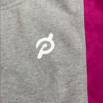 Peloton  Fabric-Mix Colorblock Pullover Sweatshirt Gray/Pink Drawcord Hem Size XS Photo 3