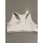 Nike  Dri-FIT Sports Bra Padded Racerback White Workout Activewear‎ Top Photo 3