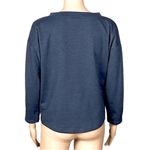 The North Face  “Bayocean” blue long sleeve cropped sweatshirt in size Large. EUC Photo 6