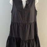 Vineyard Vines Tilly Harbor Seersucker Tiered Dress Small Black Moisture Wicking Photo 0