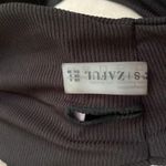 Zaful  Black Faux Tie Front Ribbed Bikini Top Size S Photo 5