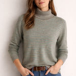 Vineyard Vines  turtleneck pullover sweater cashmere grey green XL Photo 0