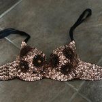 Arden B  Sequin Embellished Bra - Black and Gold XS Photo 0