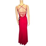 NWD Jump Apparel Red Strappy Back Long Bodycon Formal Gown Size 5/6 Photo 2