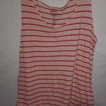Levi's  M Red White Stripe Tank Top Photo 0