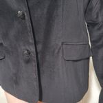 Talbots  aberdeen woman black velvet blazer jacket party cocktail size 6 Photo 2