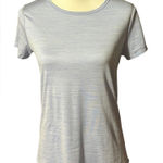 All In Motion  Workout Light Gray Short Sleeve Knot Back Tee Sz XL Photo 0