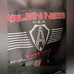 Arlen Ness bike wear cropped leather jacket size large Black Photo 1
