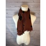 Madewell  Brown Animal Print Gauze Boho Bandana Scarf Raw Hem 42x42 Photo 1