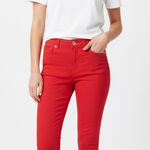 DL1961  Ankle Jeans Womens 27 Red Denim Cotton Stretch Mid Rise Streetwear Travel Photo 0