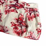 Farm Rio  Red and White Floral Bubble Skirt Size Medium Photo 2