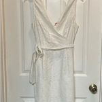 Plenty By Tracy Reese NWT Plenty Tracy Reese Diana Sleeveless Faux-wrap White Paisley Lace Dress Sz 12 Photo 0