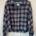 American Eagle  Outfitters Cropped Plaid Flannel Shirt Size XXL Photo 4