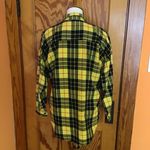 VTG Bright 90s yellow plaid soft flannel shirt Photo 9